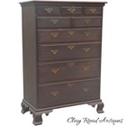 Antique Pa Chippendale High Chest Of Drawers Ogee Bracket 18th Century Walnut