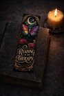 Reading Is My Therapy Bookmark 2x7 Laminated Fantasy Gothic Book Lover Gift         