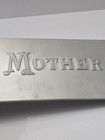 Vintage Metal Embossed Mother Casket Name Plate Plaque - Beautiful Design