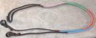 Adult Pink  green   Blue Brown Leather Rubber Grip English Training Reins 56  