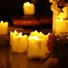12 Piece Flameless Led Battery Votive Candles With Timer Batteries Included