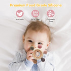 Baby Teething Toys For 0-6 6-12 Months  Bpa Free Baby Teether Sensory Toys For B