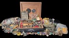 Estate Junk Drawer Jewelry Lot Unsearched Untested Tangled Pins Coins Knifes   