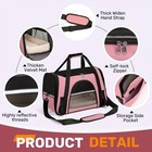 Travel Pet Dog Carrier Bag Breathable Shoulder Tote Soft Sided Airline Approved