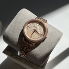 Michael Kors Mk3643 Ladies Quartz Watch  Crystal Bezel  Rose Gold-tone  Mop Dial