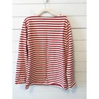 Vintage  90   s Polo Country Ralph Lauren Striped Boatneck Cotton Shirt Size Large
