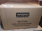 Waring Commercial 4 Slice Toaster Brushed Chrome Finish - Fast Ship
