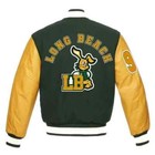 Ego Trippin Snoop Dogg Green And Yellow Letterman Varsity Jacket
