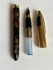 Sheaffer Crest 597 Fountain Pen Opalite Golden Brown 18k Medium Nib Near Mint