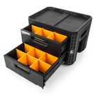 Toughbuilt Stacktech 2-drawer Locking Box  Plastic Storage Tool   Gear Organizer