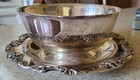 Reed   Barton King Francis Gravy Sauce Bowl Boat 1645 Underplate Silverplate