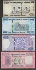 Rwanda 500 1000 2000 5000 Francs 2014   2019  P-39b 40 41 42 Complete Set  Unc