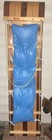 Rare Vintage Paris Mfg  Co  Wooden Toboggan Snow Sled Blue Cushion Seat 6 Foot