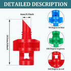 150 Pcs Drip Irrigation Emitters  Micro Water Spray Nozzle Garden Sprinkler Refr