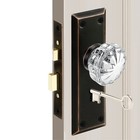 Antique Mortise Lock Set With Glass Knobs  Vintage Door Knob Replacement  Skelet