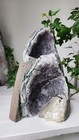 Purple Amethyst Crystal Geode Cave Mineral Display Specimen Approx  9 In
