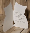 Vintage Tiger Kitten Cat Unused Birthday Card