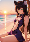 Rem Galleu Anime Art Print - Card 4x6 5x7 Waifu Collectible Hns-rem-12