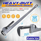 48 Inch Aluminum Pipe Wrench  8  200mm Adjustable Jaw Capacity  Heavy Duty Strai