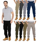 Men s Flex Cargo Trousers Heavy Duty Stretch Casual Pants