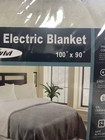 Sunvivi Electric Blanket King Size  Heated Blanket Dual Control Soft Flannel 