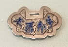 Vintage Antique Asian Chinese Silver Enameled Medallion Pedant