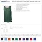 Customized Jersey Personalized Team Shirt Tank Name Number Mesh Reversible Adult