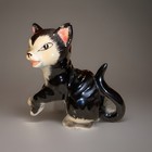 Vintage Mcm 1950   s Ceramic Figaro Black   White Porcelain Cat Kitten Figurine