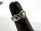925 Sterling Silver Adjustable Pinky baby Ring Sz  3 - 1 58g  wmp020388 