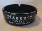 Vintage Stardust Hotel   Casino Las Vegas Nv Black Glass Ashtray Retro