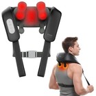 Cordless Shiatsu Neck   Back Massager W  Heat  3d Kneading  3 Modes  Pain Relief