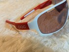 Poc Avip Wrap Cycling Sunglasses White Frame Pink Tinted Lens Uv400