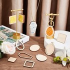 Ph Pandahall 16pcs Wooden Embroidery Hoop With Cutouts 4 Styles Embroidery Hoop
