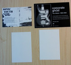 Sonic Youth Original Promo Cards Lot And Nyc Ghost   Flowers Sticker -kim Gordon