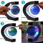 Magnetic Levitation Floating Globe World Map With C Shape Base  blue 3  Globe 