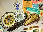 Vintage Travel Souvenir Lot  Postcards stamps maps  Pamphlets And More   Plz   