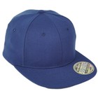 Zephyr Blue Navy Flex Fit Small S Adult Flat Bill Blank Plain Stretch Hat Cap