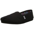 Women s Toms Classic Canvas Slip On Shoes  Black