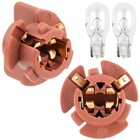 Rear Tail Light Backup Lamp Socket Holder With 2 Light Bulb Fit For Toyota