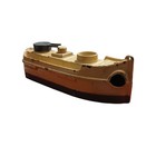 Conestoga Big Bang Navy Gun Boat 1920 s Antique Toy Heavy Iron Ship