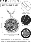 St  Michael 925 Sterling Silver Medal Necklace  22 2in Stainless Box Chain