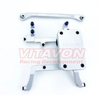 Vitavon Scx6 Cnc Alu7075 V2 Esc Tray   Servo Mount  For Axial Scx6 1 6  Silver