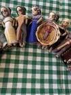 Handmade Guatemalan Worry Doll Wreathe Folk Art Round