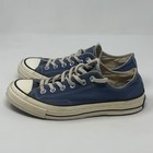 Converse Chuck Taylor 70 Ox Sneakers Womens 8 Mens 6 Blue Canvas Low Top Shoes
