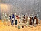Antique Medicine Small Bottle Lot Of 56 Vintage Apothecary - 5 Glass Stoppers