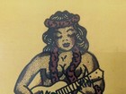 Vintage Style Sailor Jerry Rum Hula Girl Framed Crate Label   Bar Art   Tiki   