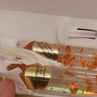 Vtg Mcm Gregorian Copper Lucite Taper Candles Pair 11 5  Foil Flake San Clemente