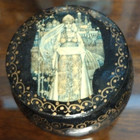 Vintage Set Of 2 Russian Folk Art Lacquer Box Ussr