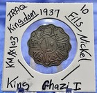 Iraq 10 Fils 1937  King Ghazi Coin km 103
