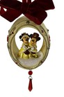 Disney Parks Christmas Holiday Ornament Victorian Mickey And Minnie 5    New